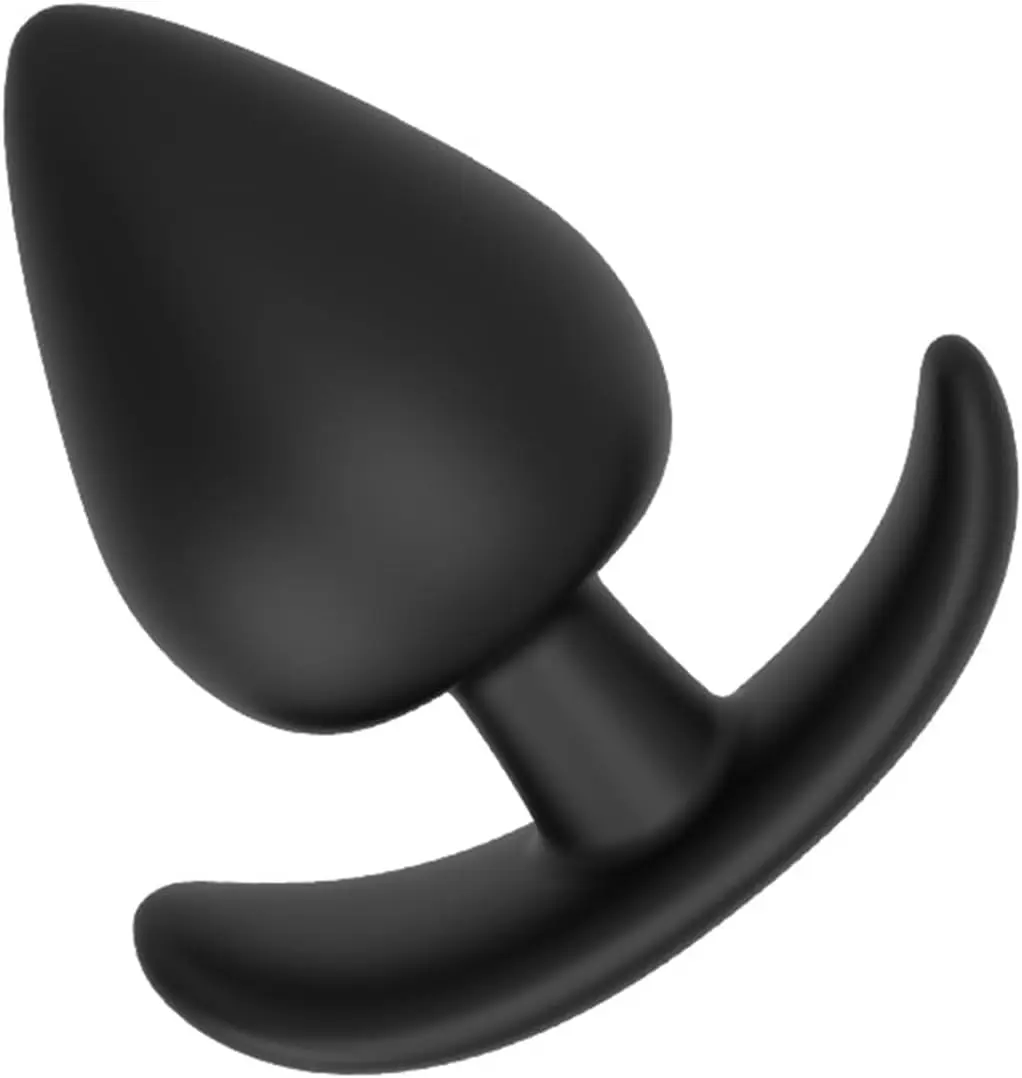 Men's Training Silicone Bullet Anal Plug Anchor Base Butt Plug Adult Sex Toy Waterproof Wearable Anal Plug