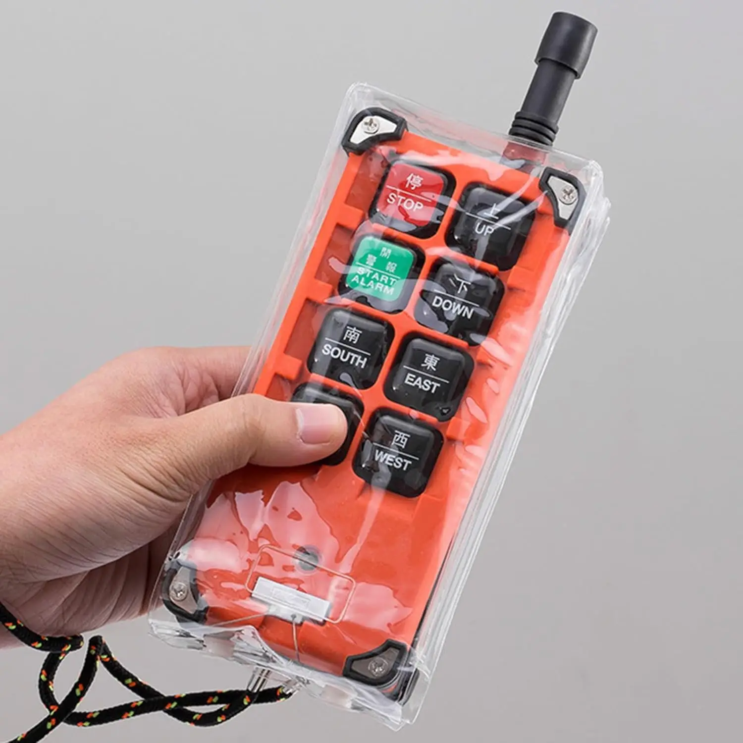 1Pc Transparent Remote Control Shrink Wrap Bag PVC Remote Control Cover Protector for F21-E1B/E2B F23-A++ Industrial Wireless