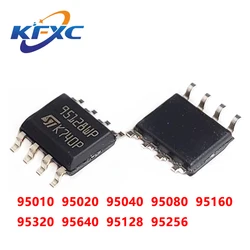 95010 95020 95040 95080 95128 95160 95256 95320 95640 95512 SOP-8 SMD 100%, 정품 IC 재고 칩, 5 개