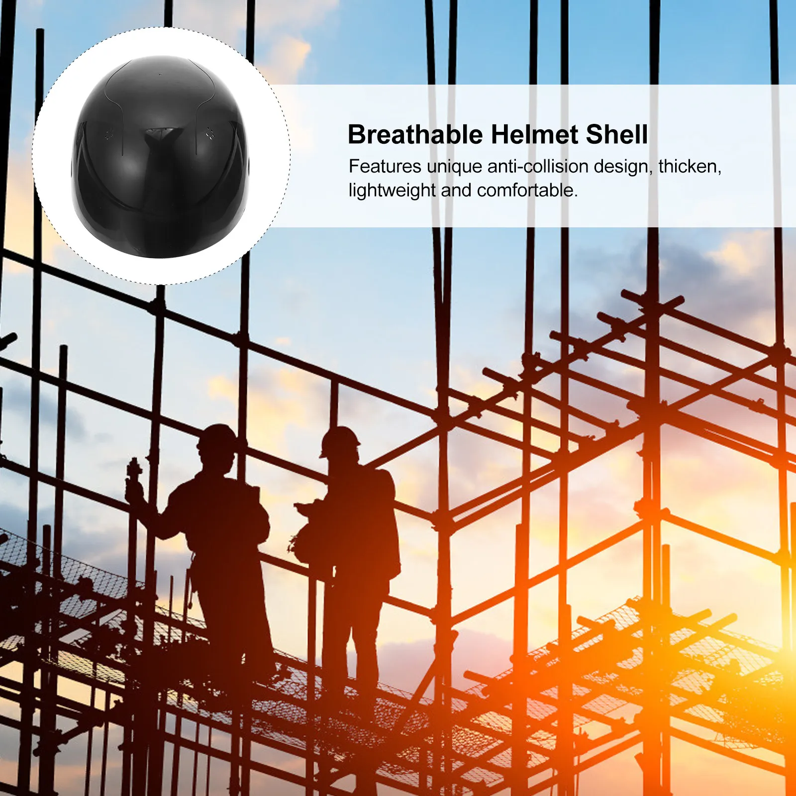 1Pcs Anti-Collision Safety Shell Lightweight Breathable Protective Hat Shell for Construction Workers Electricians