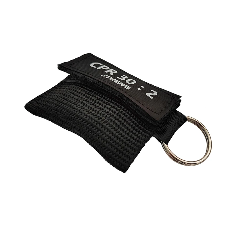 1PC CPR Resuscitator Emergency Mask One Way Valve Respirator Mask First Aid Kit Key chain