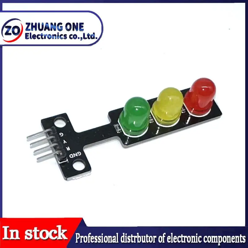 Mini 5V Traffic Light LED Display Module for Arduino Red Yellow Green 5mm LED RGB -Traffic Light for Traffic Light System Model