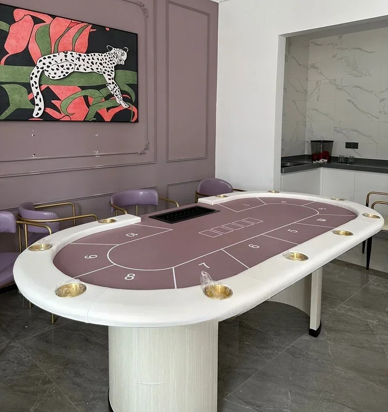 Tavolo da poker Baccarat Chips Sala degli scacchi Dedicato Gamba singola Può essere personalizzato Tovaglia Colore Dimensioni