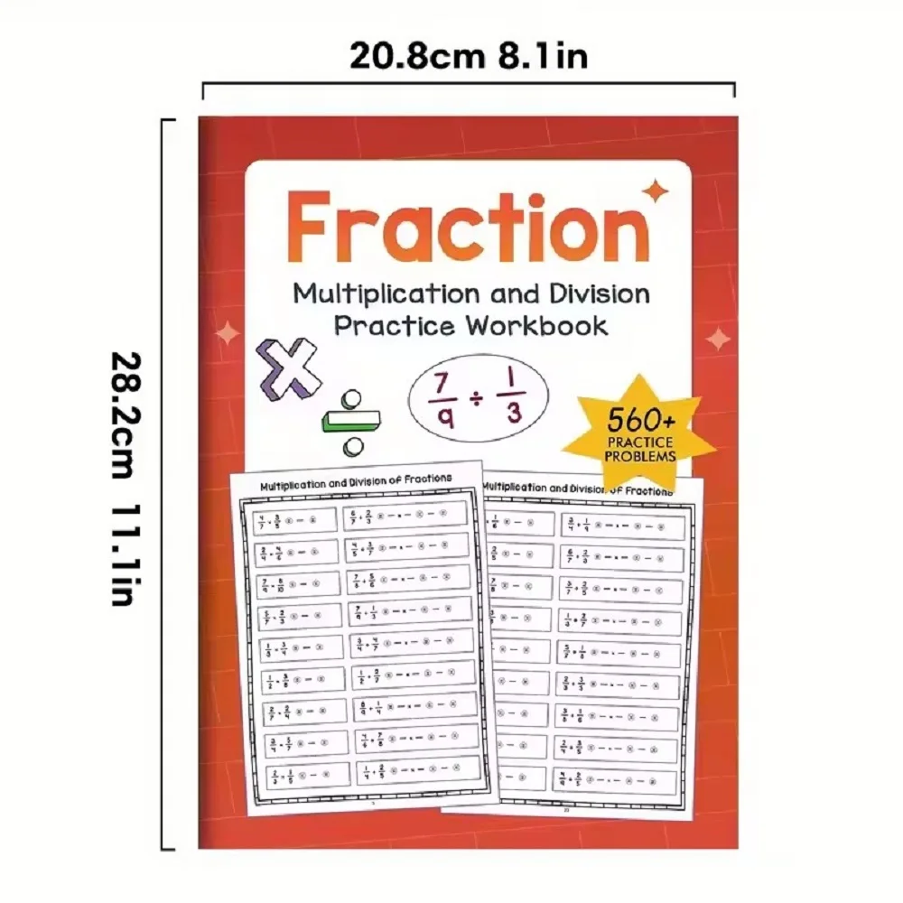 Training on Basic Fraction Multiplication and Division Primary School Grades 3-5 Maths Teacher Resources, Maths Workbook