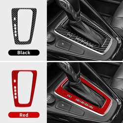 For Ford Focus SE 2015 2016 2017 2018 Real Soft Carbon Fiber Sticker LHD Car Gear Shift Panel Interior Trim Accessories