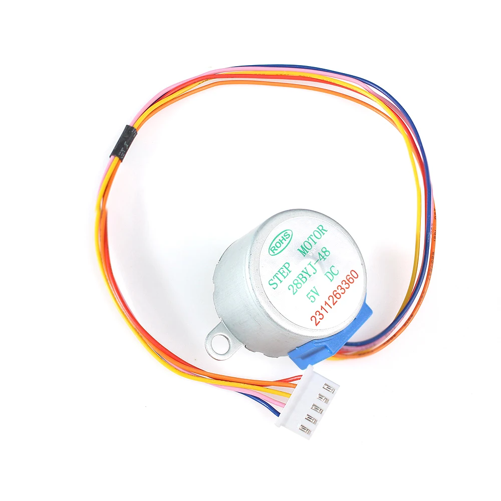 1/2PCS 28BYJ-48 Stepper Motor DC 5V Lead 25cm Reduction Step Gear Stepper Motor 4 Phase 28byj48 28byj For Arduino Diy