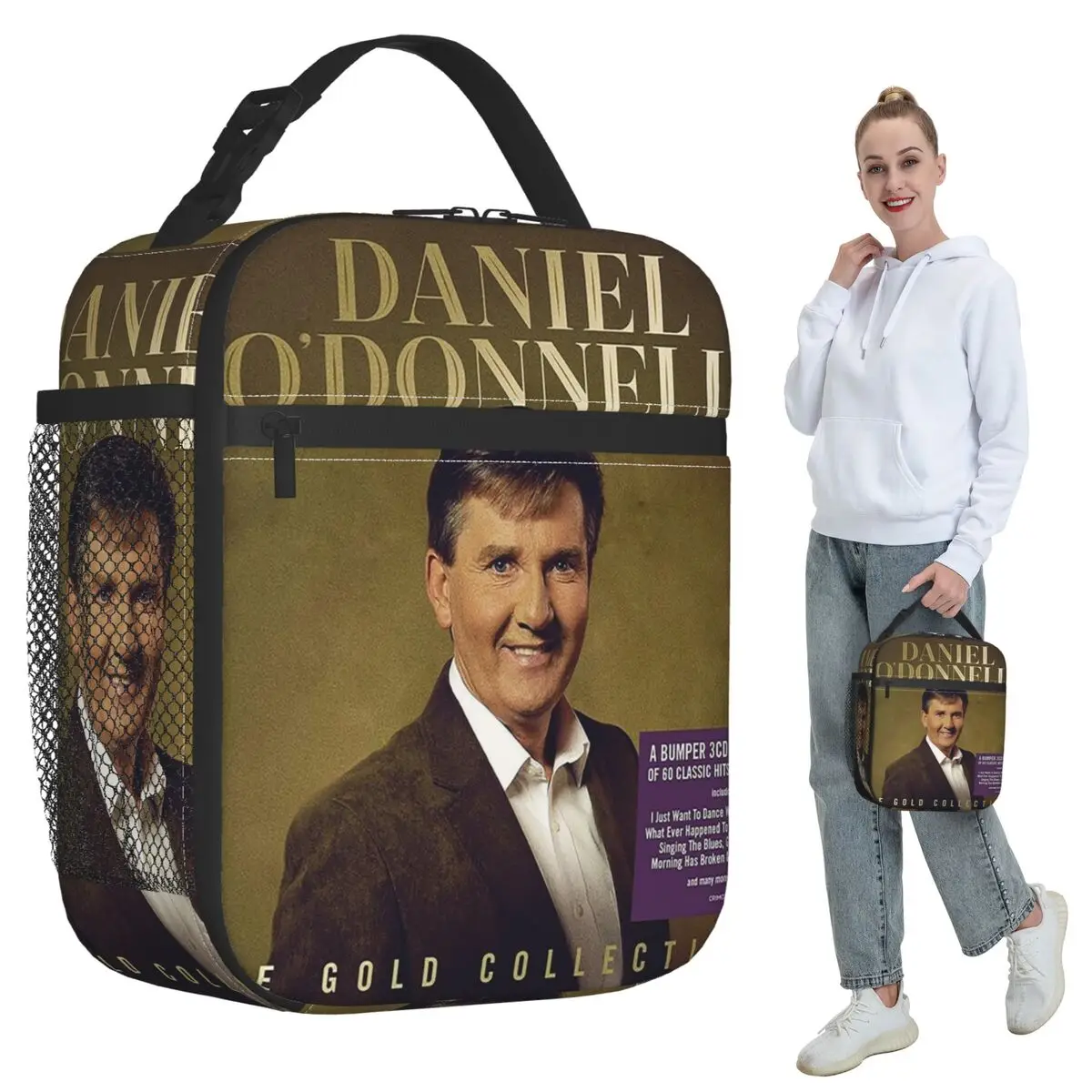 

Термосумка для обедов Daniel O'Donnell Gold Collection для женщин, офисная термосумка-холодильник для еды, контейнер для ланчей