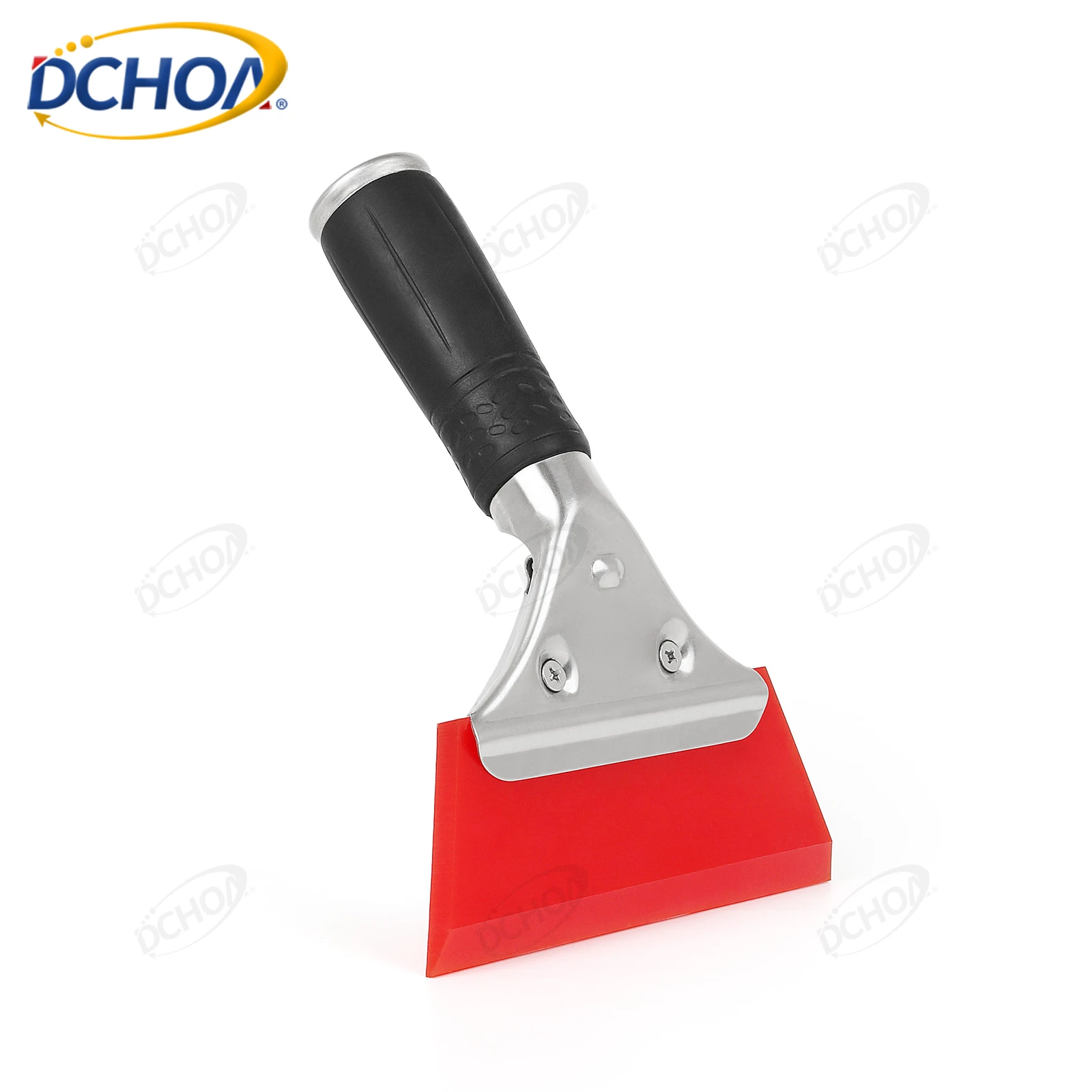 DCHOA Handled Rubber Squeegee for Windshield Window Tint Film Application Car Glass PPF Installation Detailing Tool