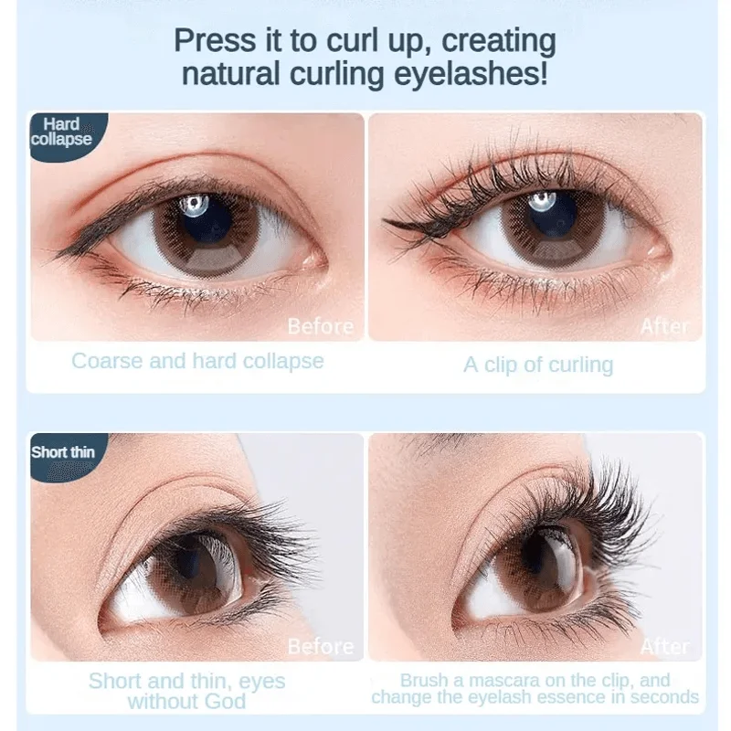 Eyelash Curler Professional Eye แต่งหน้ามุมกว้างเครื่องมือความงามบางส่วนแบบพกพาสุภาพสตรี Eyelash Curler Curling Tweezer Clamp