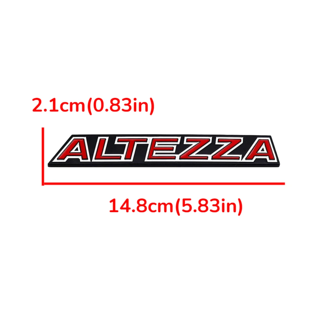 ALTEZZA Logo Car Front Grille Emblem Sticker for Toyota Auto Body Badge Decal Exterior Accessories