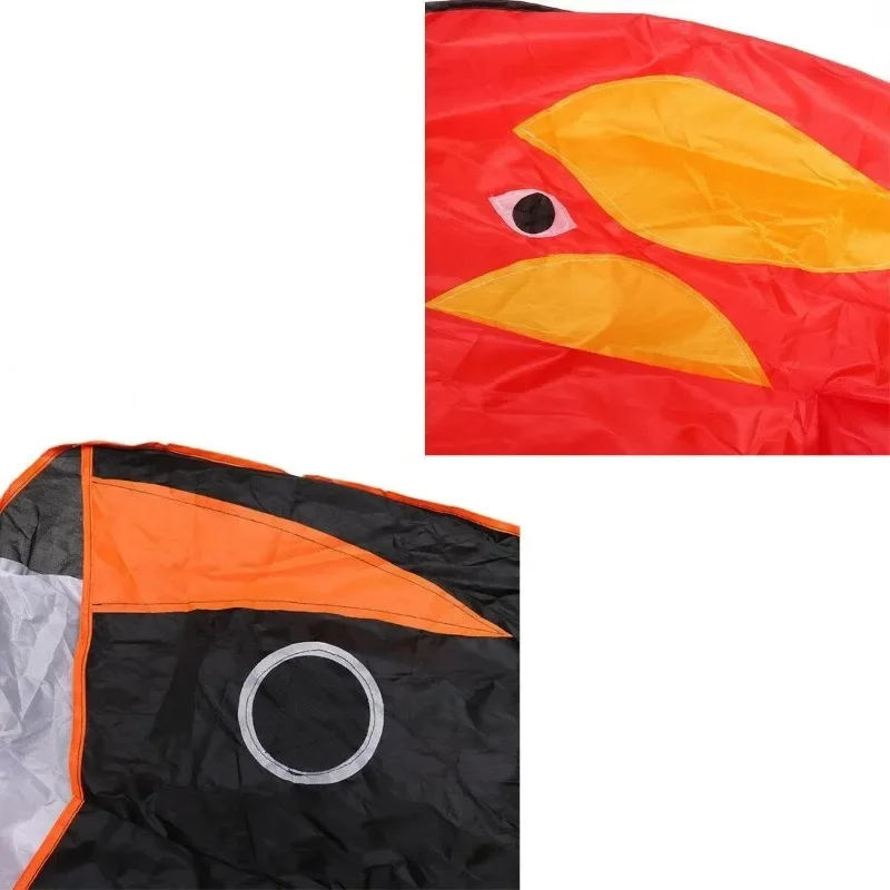 Killer Whale Kite with Flying Lines, 3D Huge, Frameless, Soft Parafoil, Giant Dolphin Kite, 215cm X 120cm