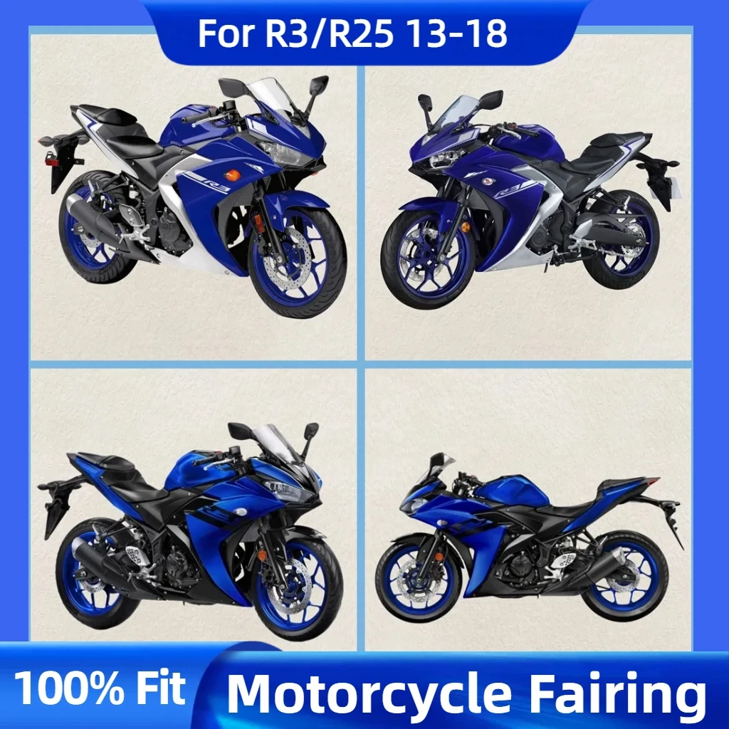 

Silvery Bodywork shell housing Cover fit For YAMAHA YZF R25 R3 2013 2014 2015 2016 2017 2018 YZF-R25 YZF-R3 Fairing kit