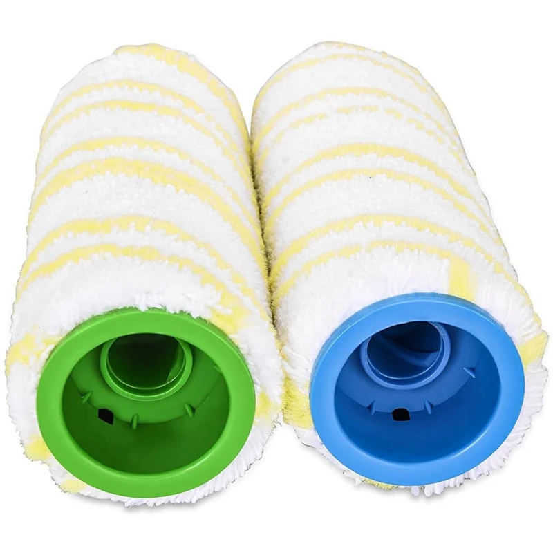 4 Pieces Set Accessories of Main Rollers Brush for Karcher FC5 FC7 FC3 FC3D Electric Floor Cleaner Replacement Rollers Kit Parts