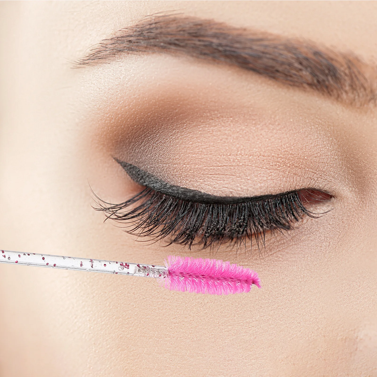 20 個まつげブラシプロフェッショナル個人使用両端まつげ眉コーム化粧品マスカラブラシコームツールのための素晴らしいギフト