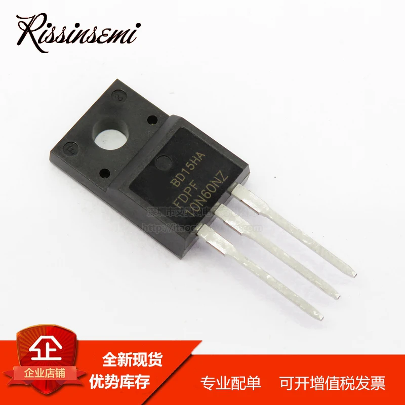 30PCS FDPF10N60NZ 10N60NZ TO-220F 10A 600V MOSFET New in Stock