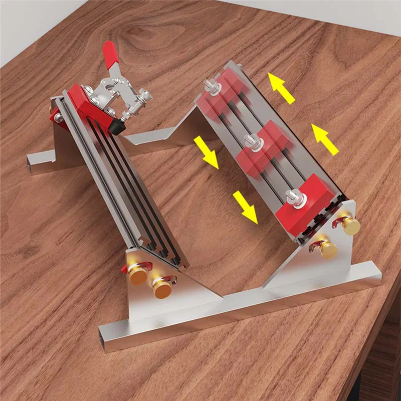 A21Q -Drawer Jig Locator,Adjustable Milling Table Saw Drawer Clamp Locator, Drawer Clip Positioner For Right Angle Assists