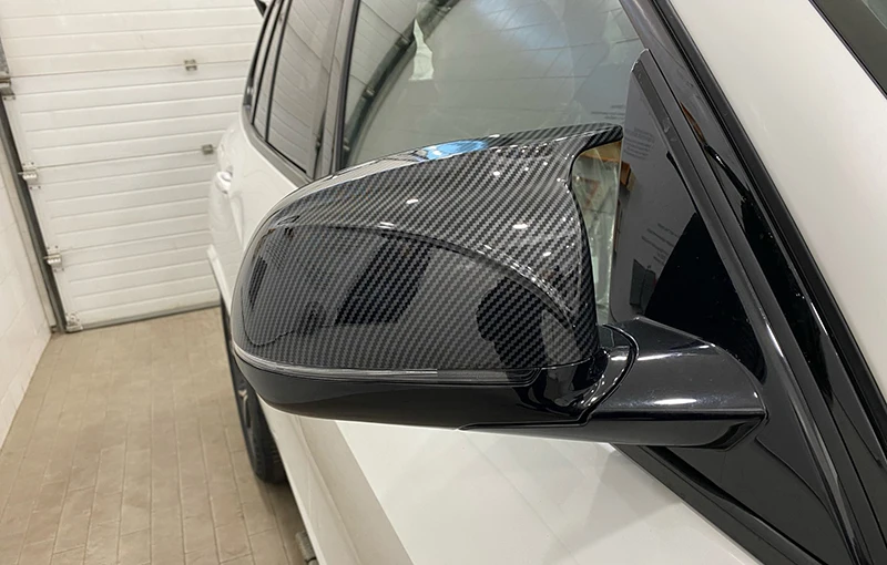 Auto Achteruitkijkspiegel Cover Shell Voor BMW F25 X3 F26 X4 F15 X5 F16 X6 2014 2015-2018,Achteruitkijkspiegel Cover Reverse Spiegel Shell,D-1 pcs Black-Right