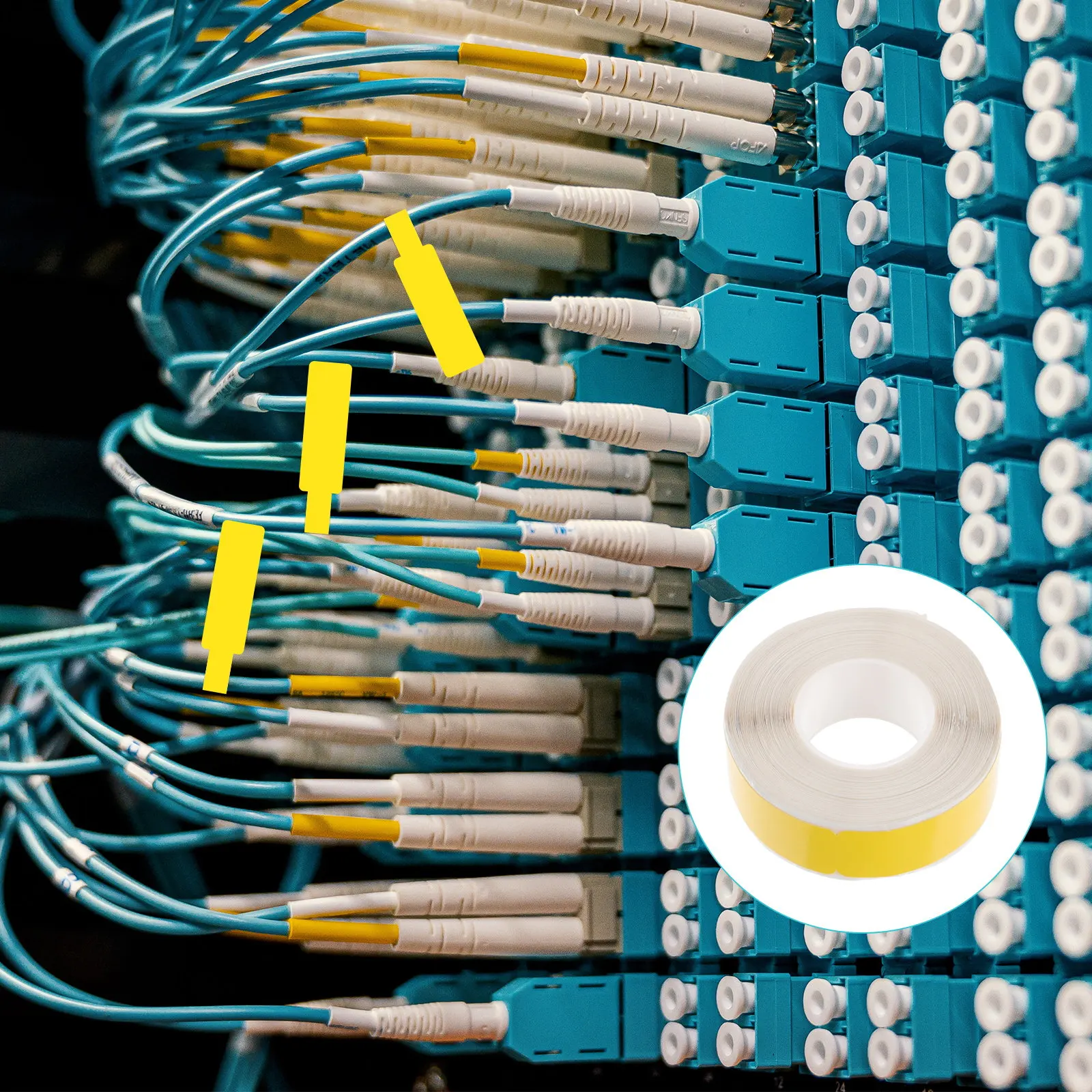 

67Pcs Cable Labels Self-Adhesive Tear Resistant Waterproof Cord Identification Tags for Network Computer Office Home Use