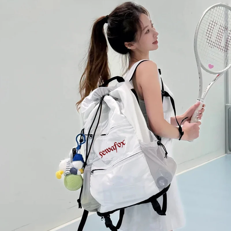 

Swimming training badminton backpack, tennis backpack for women, fitness sports large-capacity outdoor mountaineering travel bag