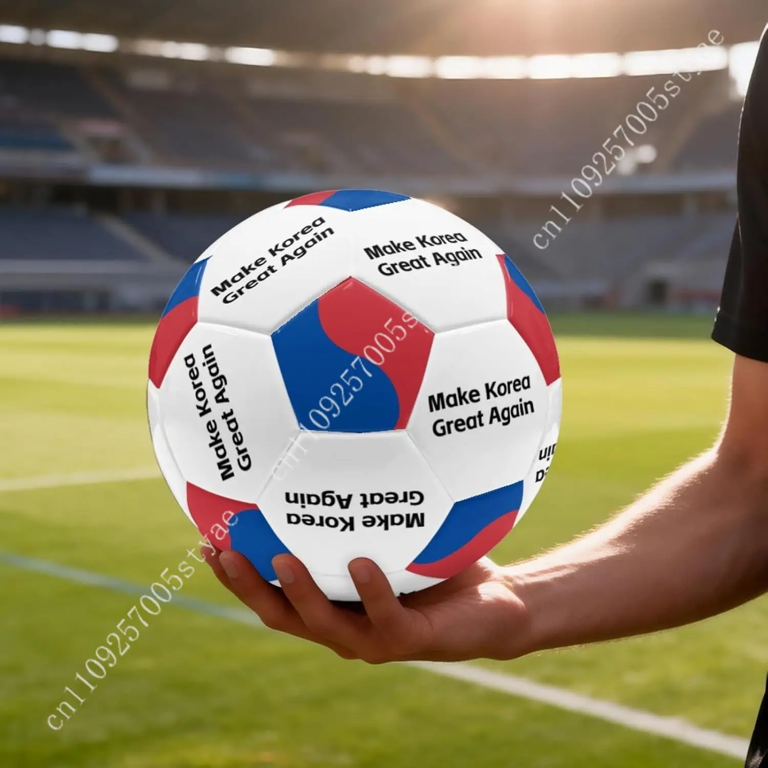 Korea Flag Soccer Ball Elastic Football Essential Sport Equipment Adults Youth Soccer Balls