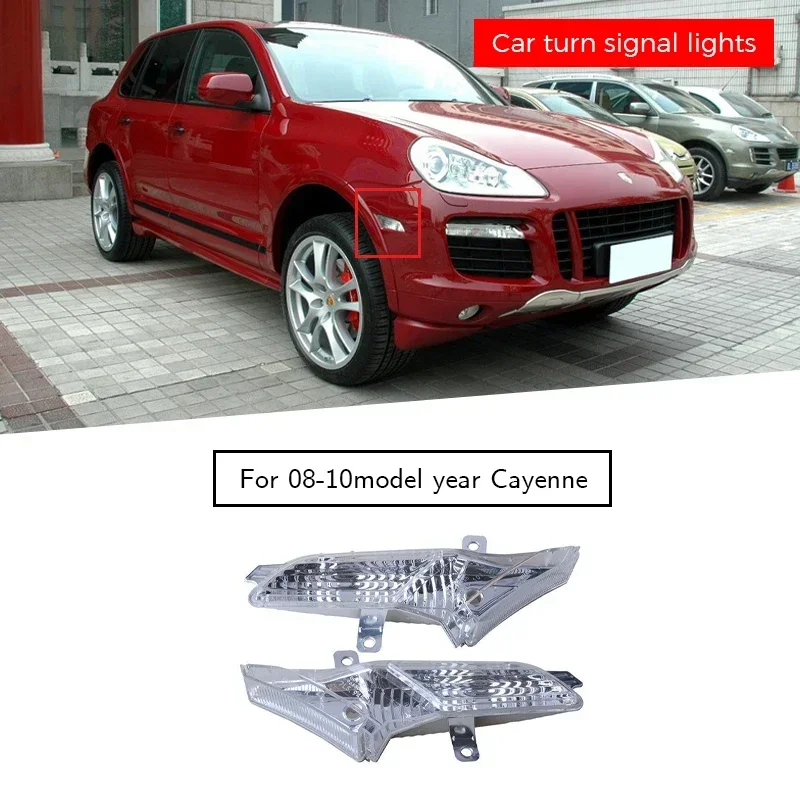 

2pcs Car Front Fender Side Lights Suitable for Porsche Cayenne 2008-2010 95563103510 95563103610