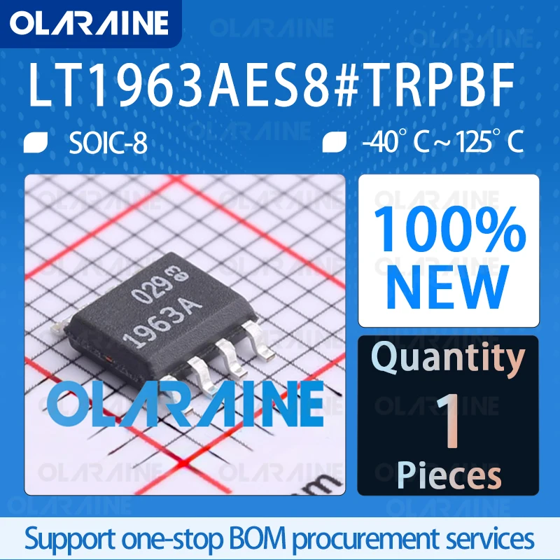 

LT1963AES8#TRPBF SOIC-8 Power management regulators and voltage controllers IC chip circuit controller switch processor sensor