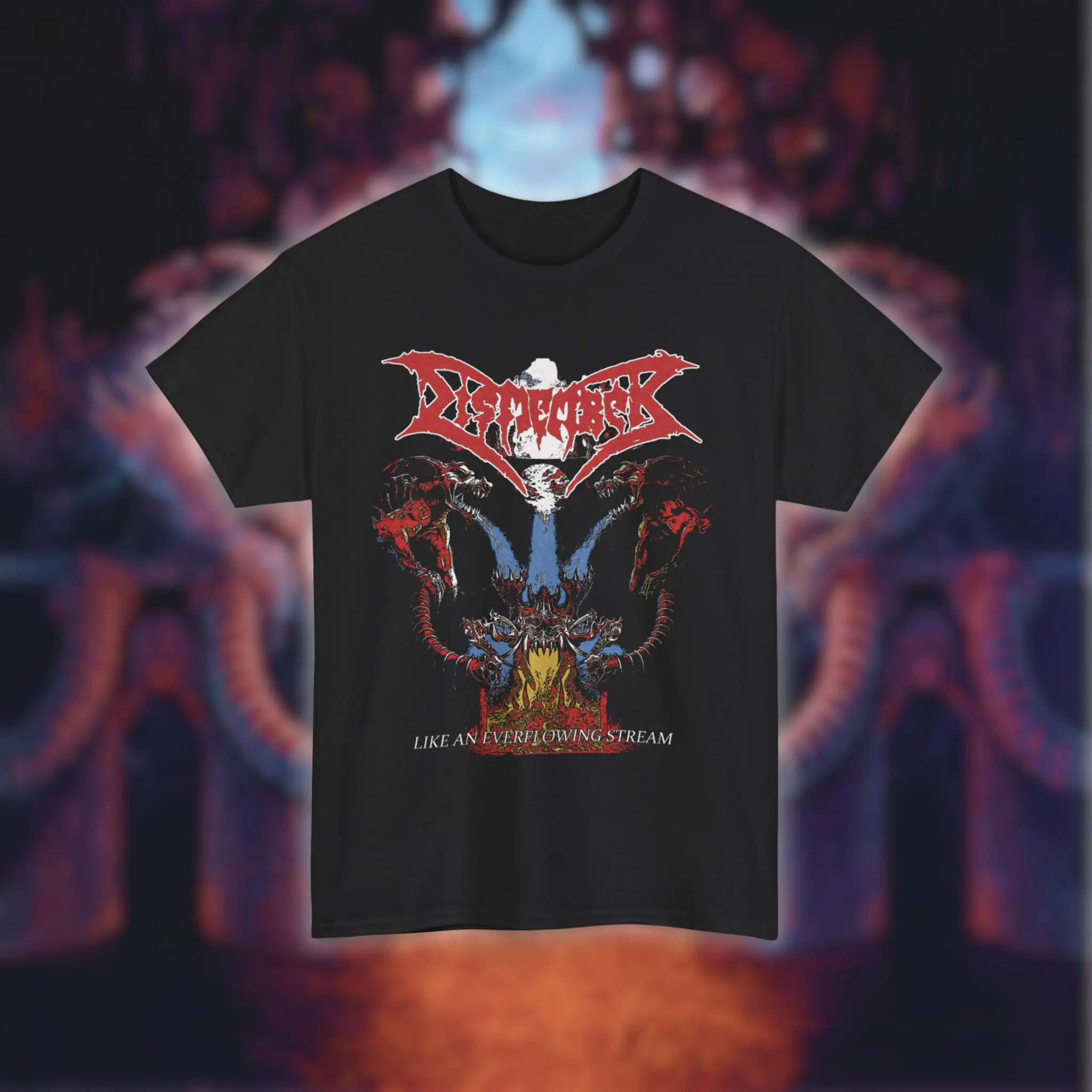 Dismember T-shirt Like An Everflowing Stream Graphic Tee Oversized Streetwear Men Women Swedish Death Metal Band T-Shirt Clothes