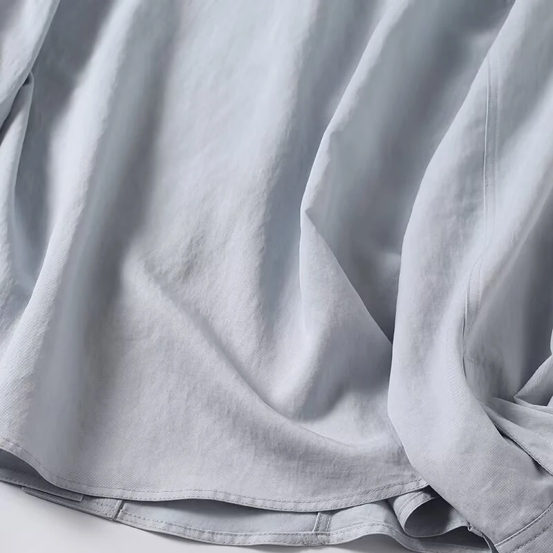 

YENKYE Новая модель: Элегантная женская блузка с высоким воротником и длинными рукавами для повседневной носки, весна 2026, свободный крой