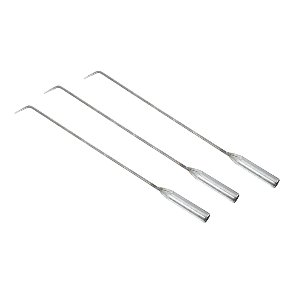 

3 шт., железный камин с длинной ручкой, устойчивый к ям, портативный камин, аксессуары для кемпинга, барбекю, камин для покера