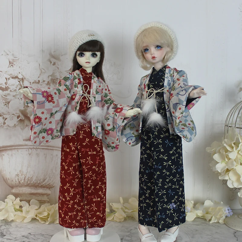 OB27 Figure Blyth 1/6 1/4 1/3 BJD Ancient Costume Kimono Yukata Bathrobe Outfit For BJD/SD YOSD MSD SD13 Girl Doll Clothes C1684