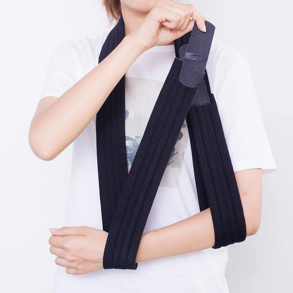 

Forearm Support Sling Adjustable Broken Arm Brace Shoulder Immobilizer Cast Sleeve Breathable Mesh Reversible Left Right