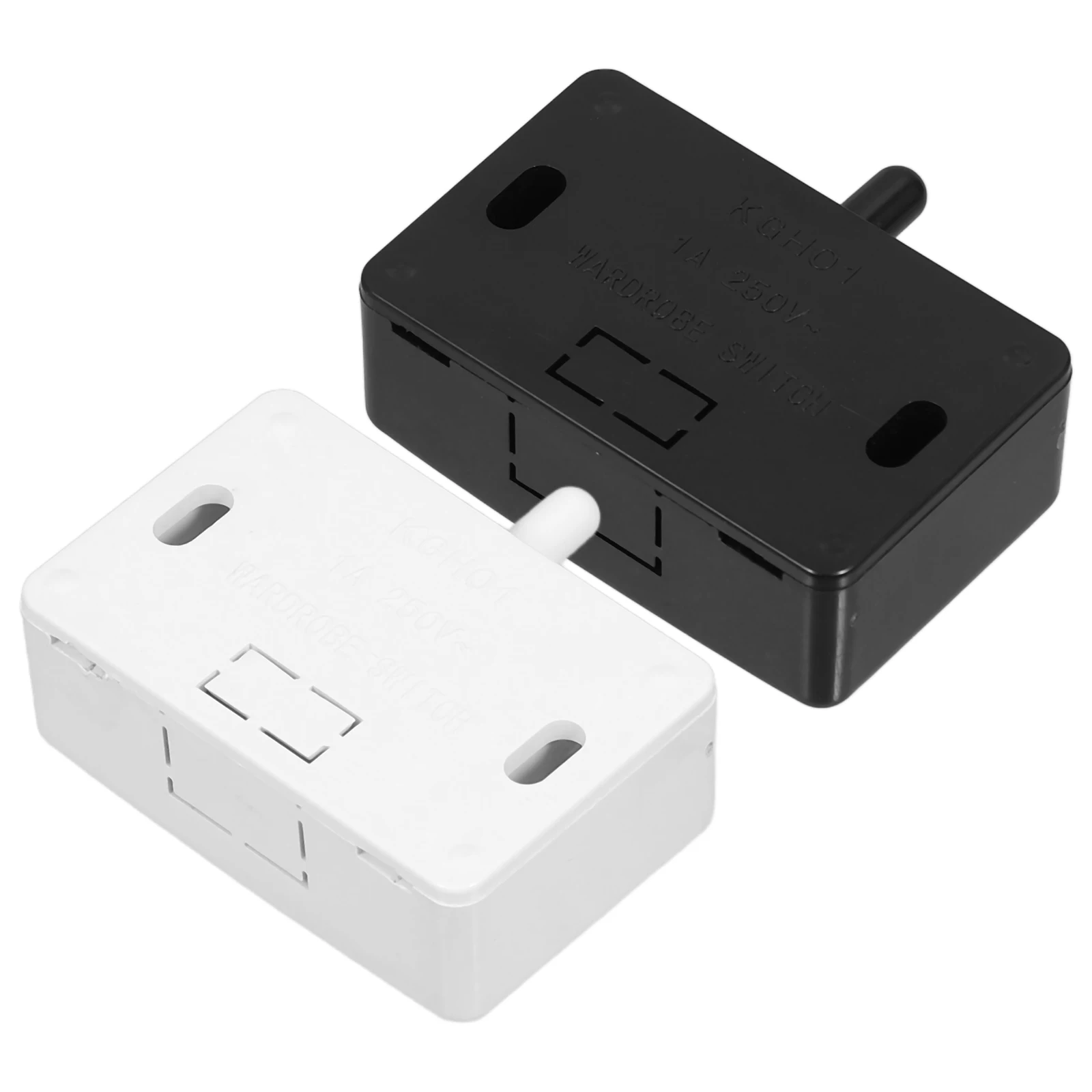 

2PCS Door Control Switch Cabinet Light Plastic Electrical Closet Wardrobe Lamp Touch On Off Switches for Pantry Home Hotel Door