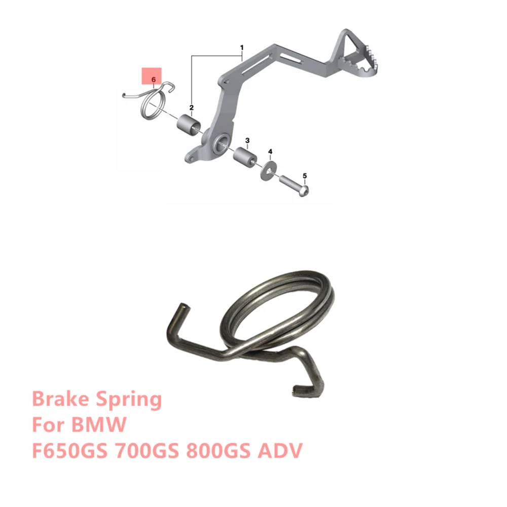 For BMW F650GS F700GS F800GS ADV Rear Brake Spring Retaining Holder Return Spring High Durability