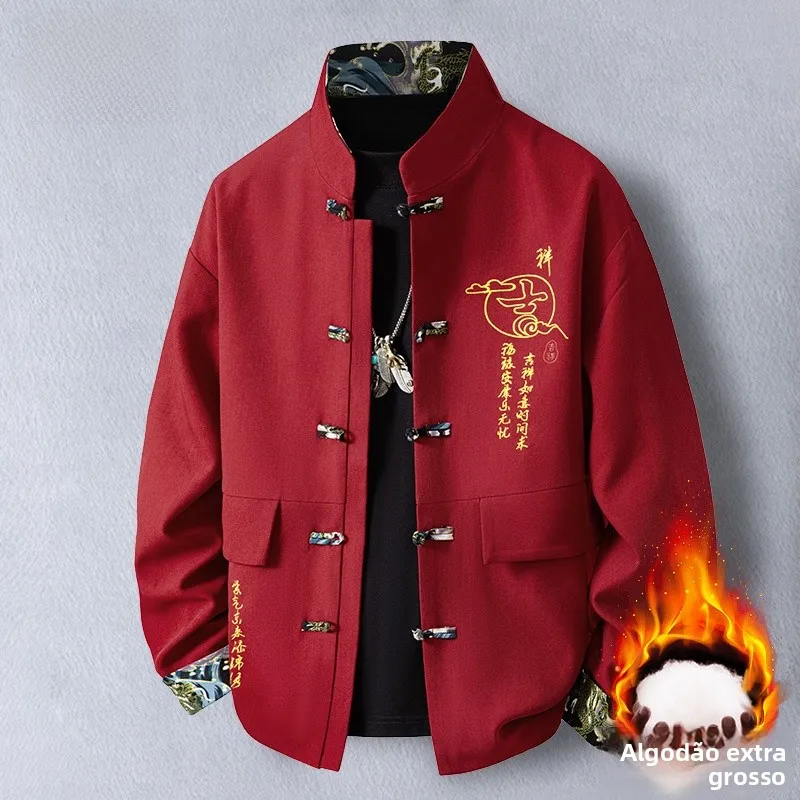 ele-embroidered-cotton-jaet-irt-sle-casual-outerwear-stand-collar-top-for-men-traditional-chinese-tang-costume