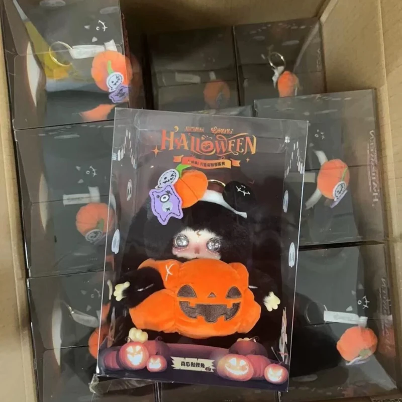 

【In Stock】Best Seller Adorable Lokiki Pumpkin Skeleton Rabbit Ghost Cat Angel Heart Hanging Card Collectible Toy Halloween Gif