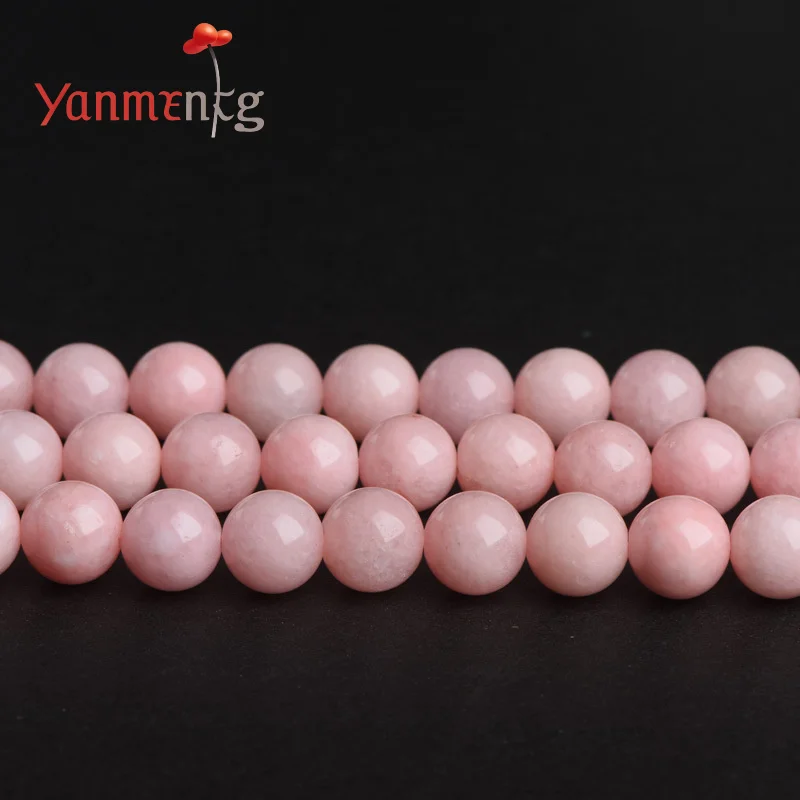 

Pink Rose Quartz Crystal Round Beads,6 8 10mm Natural Stone Beads for Jewelry Making Diy Bracelet Accessories
