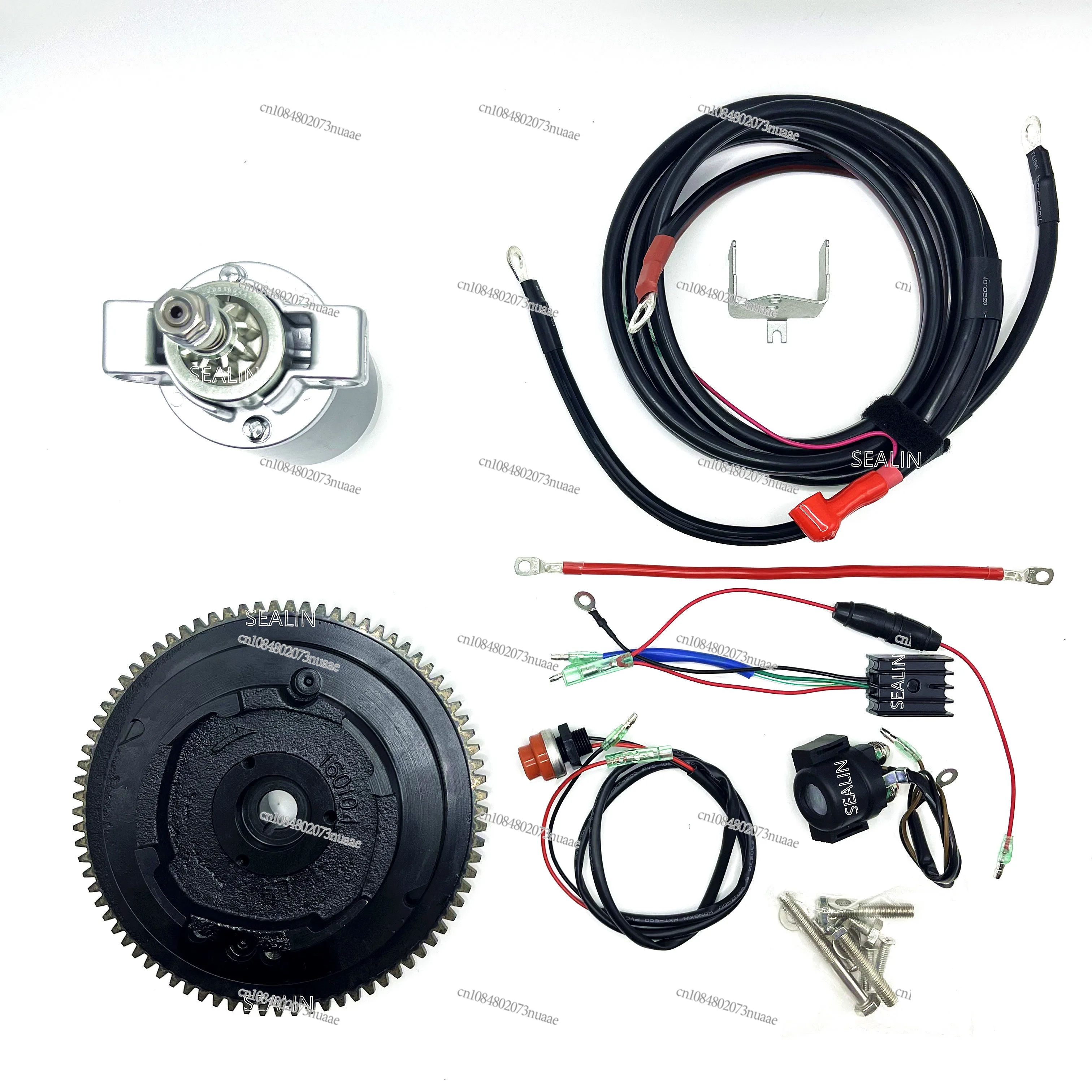 

Комплект для переоборудования подвесного лодочного мотора F9.9 F15 66M 4-тактный 9.9HP 15HP с электрическим стартером и маховиком