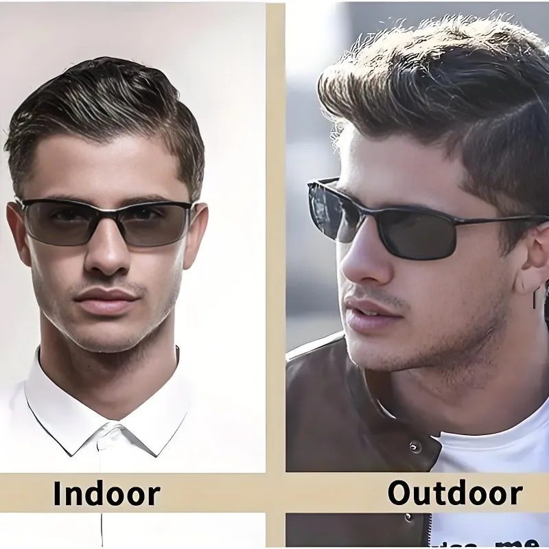 1/2 Stück polarisierte photochrome Outdoor-Sonnenbrille, Unisex, ultraleicht, blendfrei, für Radfahren, Golf, Angeln