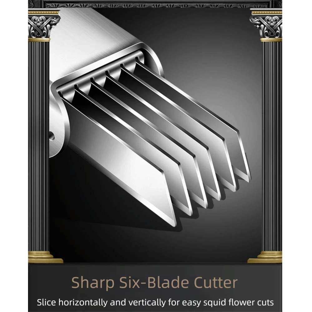 

304 Stainless Steel Green Onion Cutter Curved Handle Design Multifunctional Vegetable Shredder Comfortable Grip Rust-proof