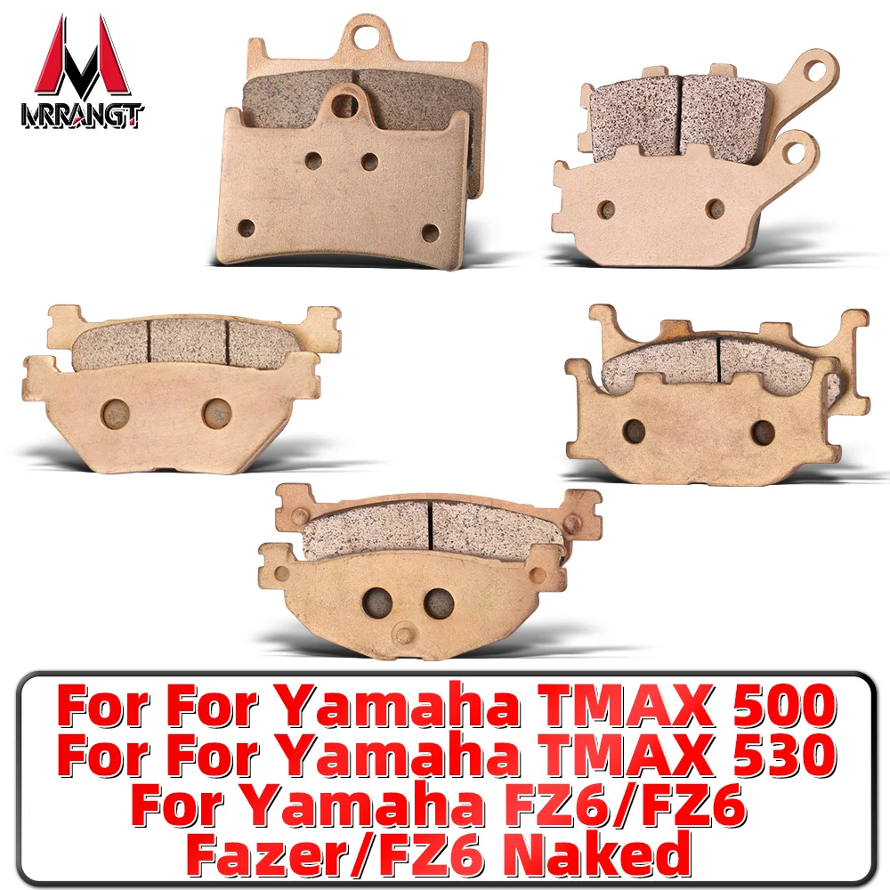 

MRRANGT Motorcycle Brake Pads Set For Yamaha TMAX530 TMAX500 XP500 FZ6 FZ6S FZ6N Sintered Metal Scooter Street Bike