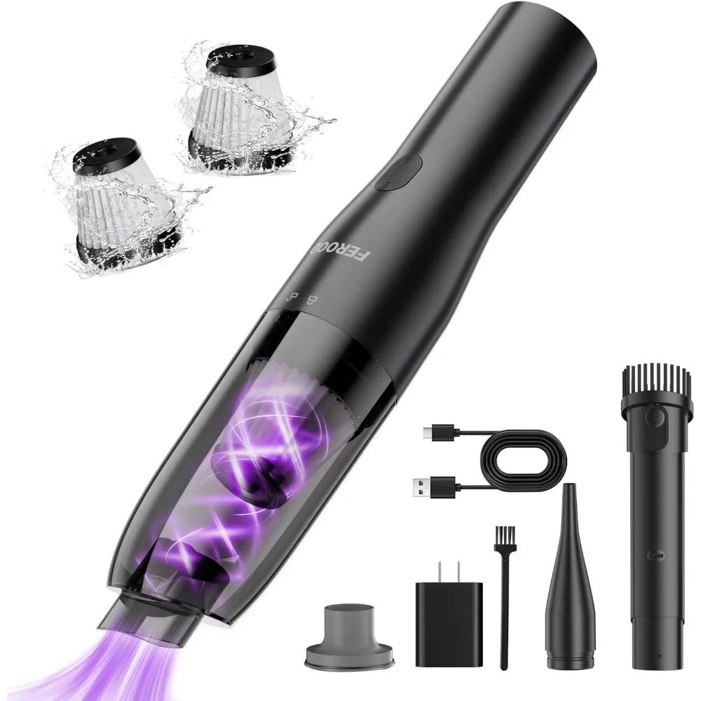 

Мини-пылесос, сверхлегкий пылесос 0,86 фунта для автомобиля, портативный ручной пылесос, беспроводной перезаряжаемый пылесос с низким N