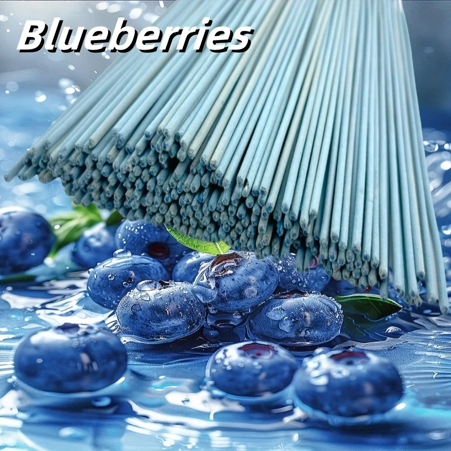 20/59/99/199/299 Stück, neue, hochwertige Aromatherapie-Sticks mit Blaubeerduft, 25 cm lang, 45–50 Minuten Brenndauer, geeignet für Yoga, Meditation, zum Einschlafen, zur Luftreinigung im Haus und im Büro, ideale Geschenkidee für Weihnachten, Halloween und Ostern. – Detail 5