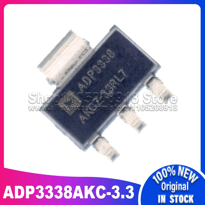 10 قطعة/الوحدة ADP3338AKC-3.3 ADP3338 3338A33 sot223 100% مخزون بقعة جديد