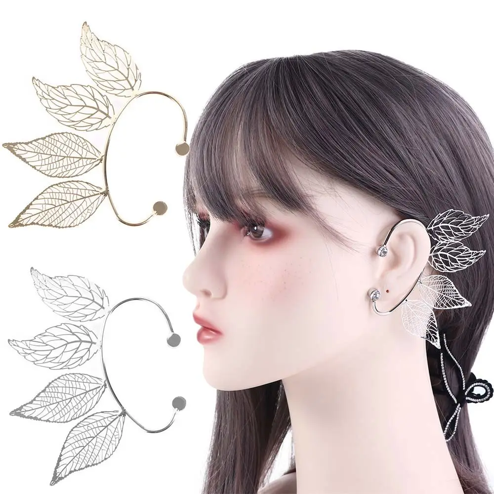 Elegant Sweet No Pierced Fake Ear Jewelry For Girls Zircon Crystal Korean Ear Cuff Women Left Ear Clip Clip On Earrings