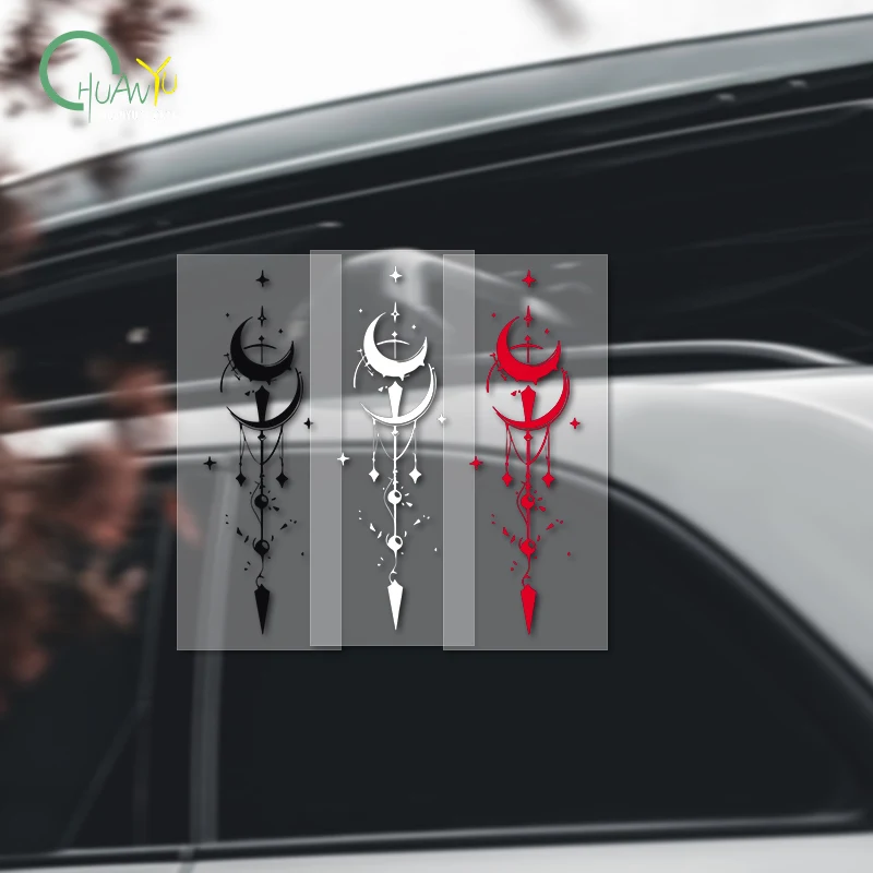 Electric car sticker dynamic motorcycle star crescent decoration personalized creative waterproof scratch protection