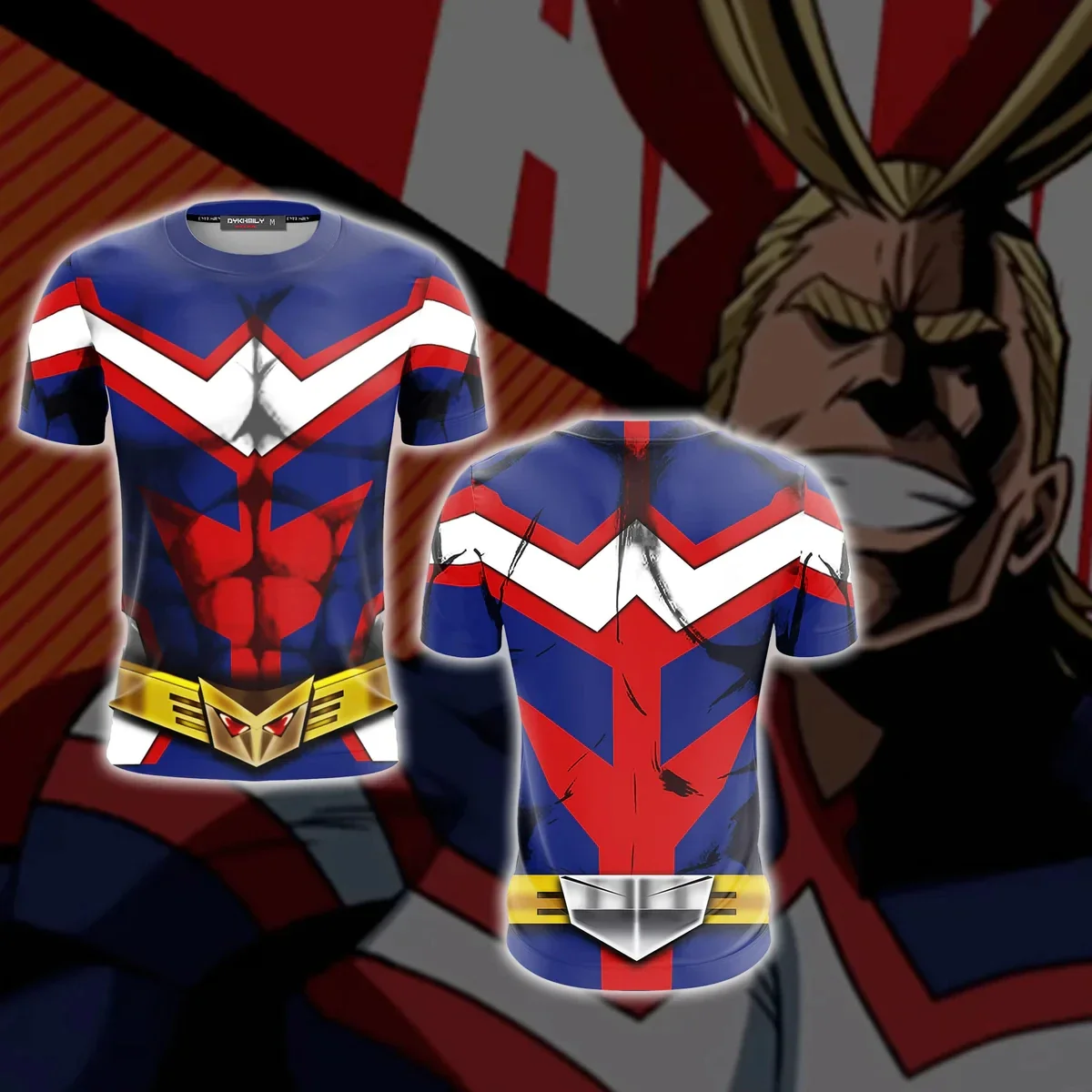 

Лето 2024, мужская футболка All Might My Hero Academia, детская футболка с 3d принтом, повседневная одежда с героями мультфильмов аниме для детей и взрослых, одежда больших размеров