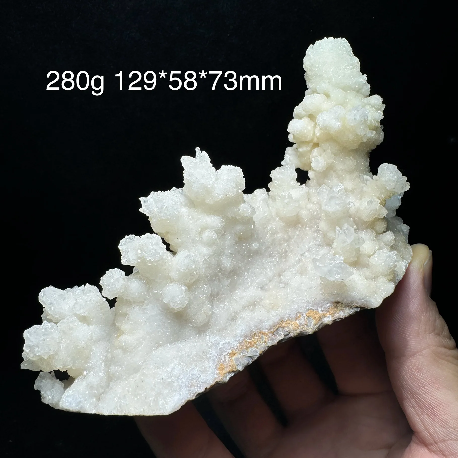 280g Natural Crystal Quartz Calcite Mineral Specimen Healing Stone Desk Decor