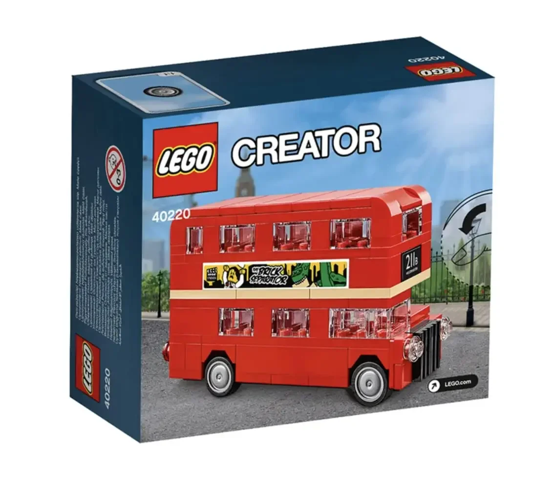 LEGO Creator Double Decker London Bus 40220 Building Blocks Bricks Toy for Kids Children\'s Day Birthday Gift (118 Pieces)