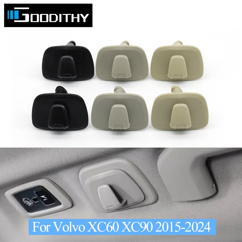 

LHD RHD Car Interior Roof Hooks Clothes Hanger Hook Trim For Volvo XC60 XC90 2015-2024 XC40 2018-2024 V90 2016-2024