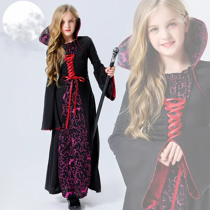 

Halloween Children Cosplay Vampire Devil Ghost Stage Costume